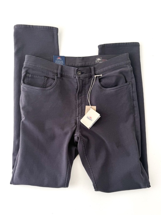 Faherty Other - New Faherty Stretch Terry Five Pocket Pants Athletic Mens 33x34 New Blue Gray